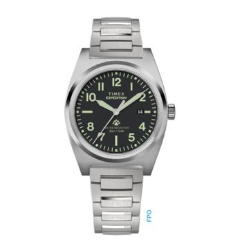Timex Reloj Hombre Caja De Acero Pulsera Acero De Color Plateado/gris Resistente Al Agua 5 Atm Tw2y18300