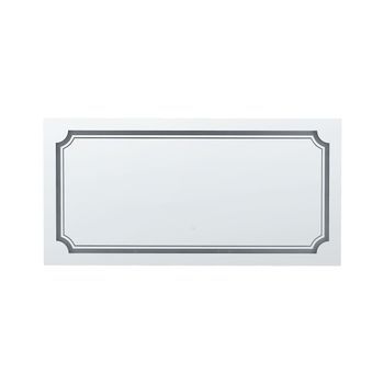 Espejo De Pared Led De Vidrio Plateado 120 X 60 Cm Maquillaje Arromachnes