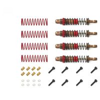 4 piezas amortiguadores de metal llenos de aceite mejorados para sg pinecone forset 2401 124 vehiculos de modelos de co
