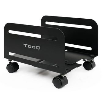 TooQ UMCS0004-B Soporte para CPU con Ruedas Negro