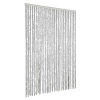 cortina antimoscas chenilla gris 118x220 cm vidaxl