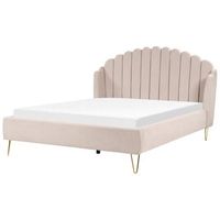 cama con somier de poliester 180 x 200 cm cabecero beige ambillou