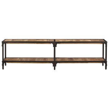 Mueble Tv | Mueble De Salón | Armario Tv Madera Maciza De Mango 150x30x41 Cm