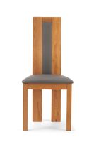 toronto solid oak and grey dining chairs - grey