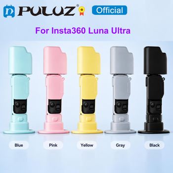 Funda Protectora de Silicona PULUZ para Insta360 Luna Ultra 6 en 1, Funda Protectora de Cuerpo Completo para Cámara, Accesorios