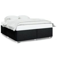 cama de matrimonio  cama de adulto  cama sin colchon tela negro 180x200 cm