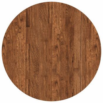 Tablero De Mesa | Encimera Marrón Claro Ø 70 X 2,5 Cm Madera De Roble Sólido