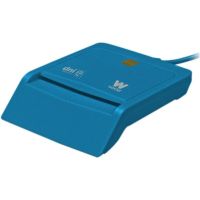 lector dni woxter pe26-197 azul usb 20 tipo c smart card adaptador incluido