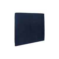 cabecero tapizado 180 cm - tela terciopelo azul oceano