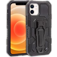 cool funda hard clip negra para iphone 12 mini