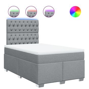 Cama Tapizada 190x120x150,5 Cm Tejido - Gris