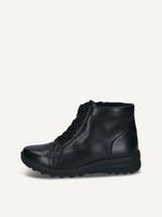 caprice bootie black made of leather without heel size 41