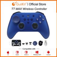 controlador de juego inalambrico gulikit tt max para switch 12 pc android ios con joysticks tmr de tension ajustable y anti-deslizamiento