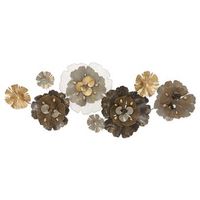 panel decorativo 3d en metal multicolor cm 1492x89x61