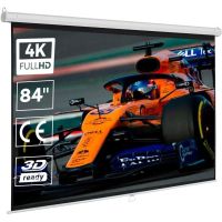 luxscreen pantalla de proyeccion manual mural 43 84