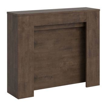 Consola extensible 90x25/211 cm efecto madera nogal