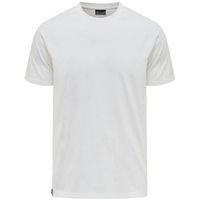hummel camiseta t-shirt red basic blanc para mujer