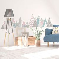 vinilo escandinavo de montana pensacola - adhesivo de pared - revestimiento sticker mural decorativo - 95x135cm