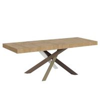 mesa extensible 180440x90 cm volantis premium patas roble natural multicolor 4c