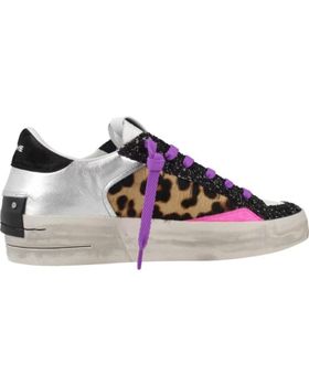 de CRIME LONDON CRIME LONDON SK8 DELUXE WEDGE ANIMAL PRINT 68