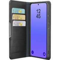 funda para movil cellularline book agenda 2 folio piel negra con rfid para galaxy a37