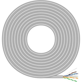 Aisens A135-0660 Bobina Cable de Red RJ45 Cat.6 UTP AWG23 CCA 100m Gris