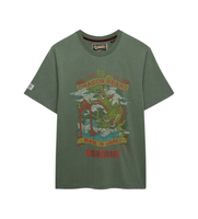 superdry para hombre m1012235a camiseta tokyo relaxed verde m casual algodon manga corta