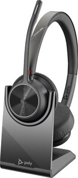 POLY Auriculares VOYAGER 4320-M certificados para Microsoft Teams con base de carga