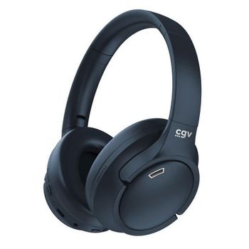 Auriculares CGV SonicVibe ANC inalámbricos Bluetooth 5.4 con Cancelación de Ruido, Micrófono integrado y batería de larga duración, azul