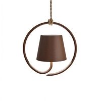 lampara colgante led recargable y regulable poldina corten