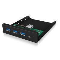 hub icybox 4 puertos usb 32 gen 1 modelo ib-hub1418-i3 con frontal en rack 35 hot swap