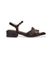 wonders para mujer b-9610 sandalias tokat negro 42 piel 1 a 3cm hebilla casual