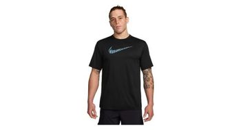 Maillot de manga corta nike  strong dri fit uv  strong  hyverse negro  hombre