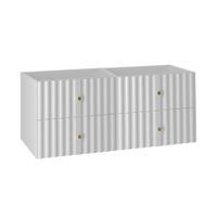 mueble bajo lavabo 120cm paneles de melamina y de mdf blanco