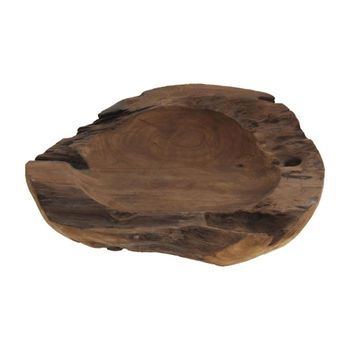 Cuenco en madera marrón 40 cm