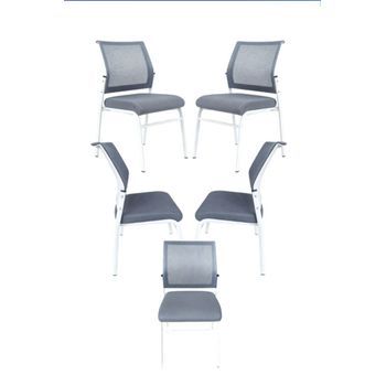 Pack 5 Sillas Confidente Briza - Blanco