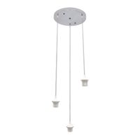 armazon plafon nia 3xe27 cromo regx30x30cm