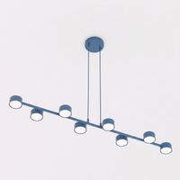 lampara colgante solvi azul 8 luces