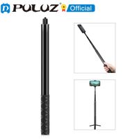 puluz-palo de selfie de metal monopie con base de adaptador invisible y tornillo para insta360 one rs  x2x3 150cm 110cm 70cm
