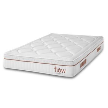 Colchón Híbrido Flow Hybridspring Fresh 6000 90x190. Multicapa, Altura 30 Cm, Núcleo De Espuma Hr, Firmeza Media-alta, Capas De Micromuelles, Fibra E Hiper Soft