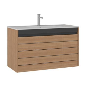 Mueble Para Lavabo  - 101 X 47 X 62 Cm - Nogal
