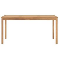mesa de comedor de jardin  mesa de exterior madera maciza de teca 160x80x77 cm
