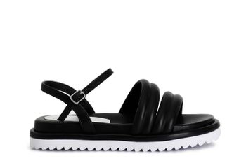 sandalias asimétricas black 36