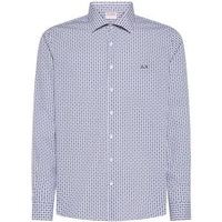 sun68 camisa manga larga s36104-pe26-0158 para hombre