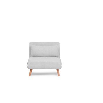 Sofá-cama De 1 Plaza Folde Single - Teddy Fabric Gris