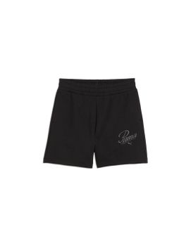 Mallas Puma Essentials Script High-Waist Shorts 5