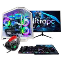 pc sobremesa nitropc pack avanzado amd ryzen 7 5800x 16gb rx 9060 xt 1tb ssd windows 11 monitor 24 165 hz