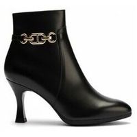 pitillos zapatos de tacon botin cadena negro para mujer
