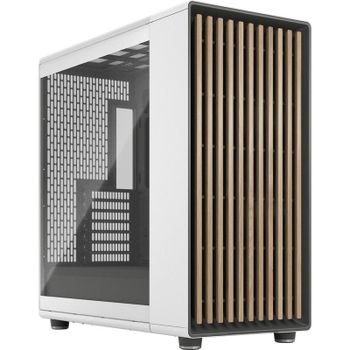 Fractal Design North XL TGC Midi Tower Cristal Templado USB-C Blanco Tiza