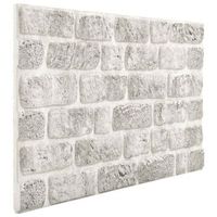 paneles de pared 10 uds 100 x 50 cm gris claro espuma eps vidaxl